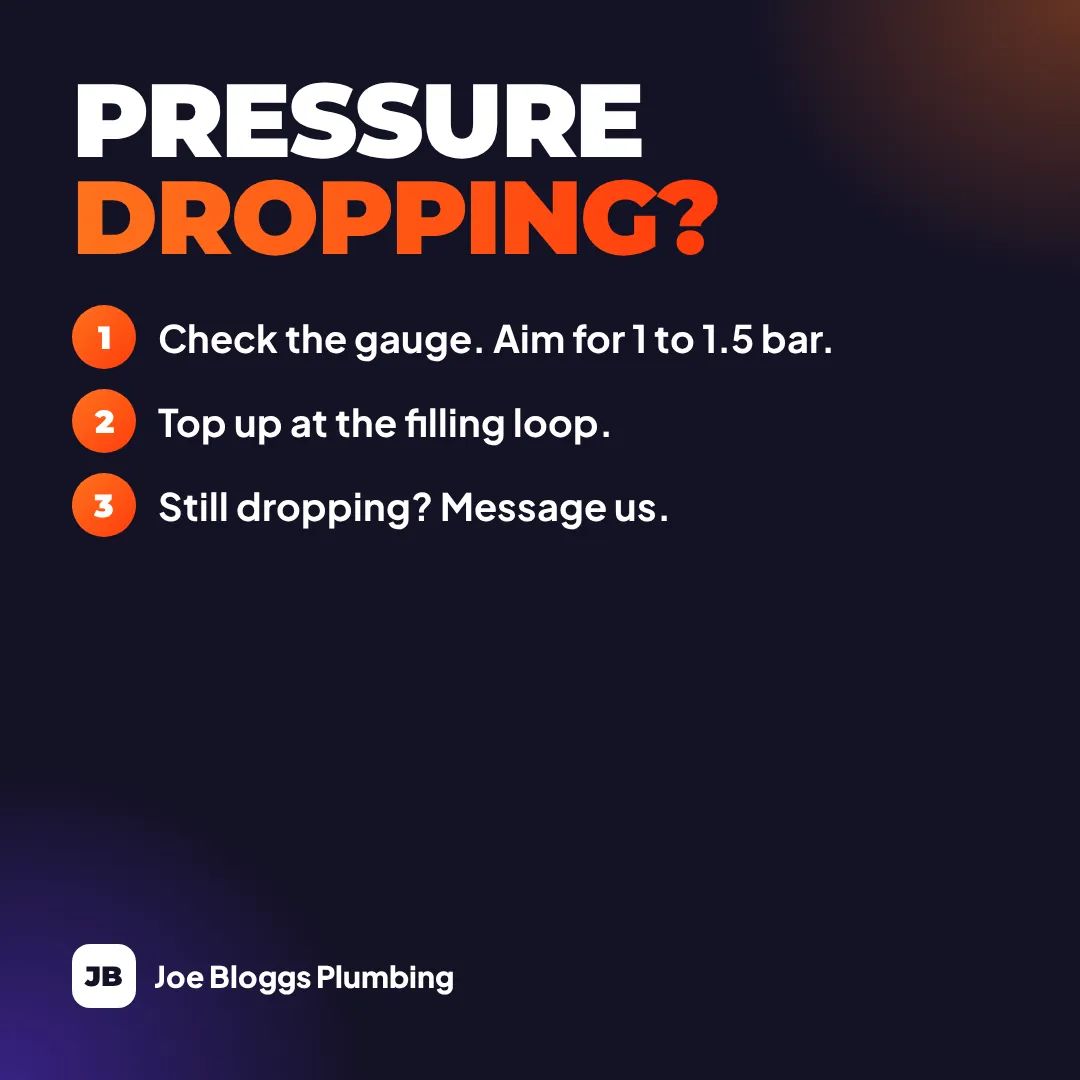 Post: pressure dropping? three checks
