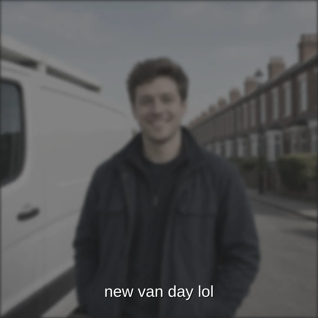 Old post: a blurry photo of a van